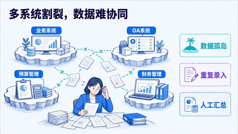 02-正文插图-多系统割裂数据难协同-800x450 02-正文插图-多系统割裂数据难协同-800x450